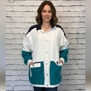 Vintage 90's Jacket Be in the Current Seen Retro Windbreaker Size Large